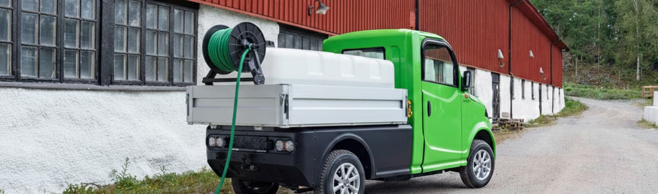 Eldrivna fordon för bevattning och ogräsbekämpning