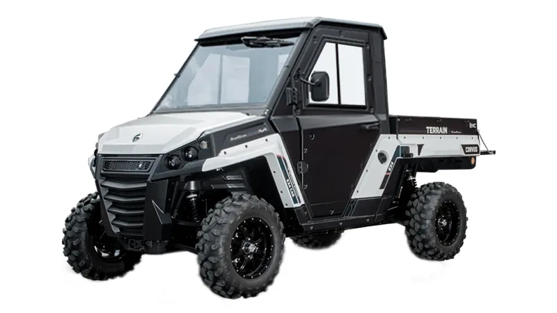 Eldriven terrängfordon UTV Corvus med fyrhjulsdrift och litiumbatteri